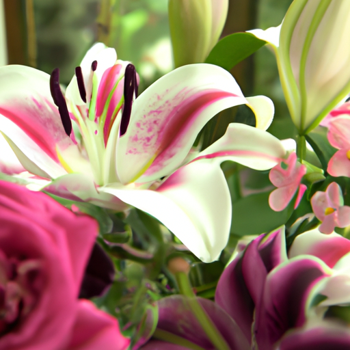 Combining Lovely Lilies with Other Flowers to Create a Beautiful Garden Display