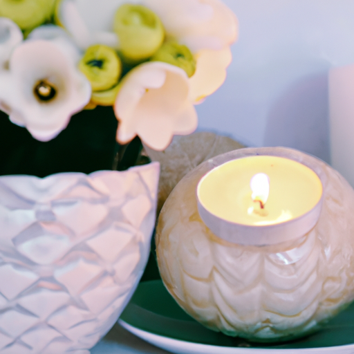Use flowers to create a romantic atmosphere for a date night at home.